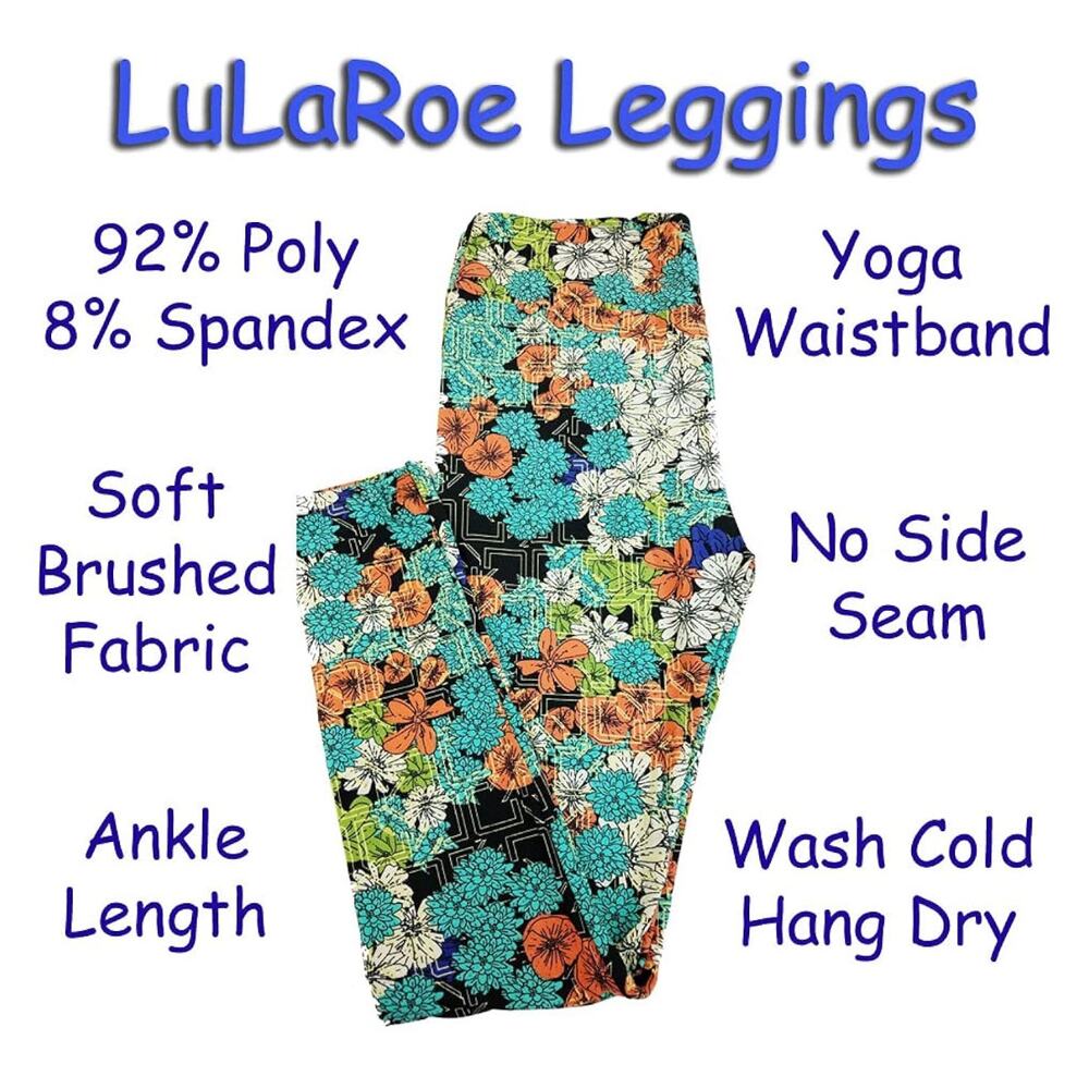 OS LuLaRoe Leggings. Fits size‎ 2-10/12. - Picture 2 of 3
